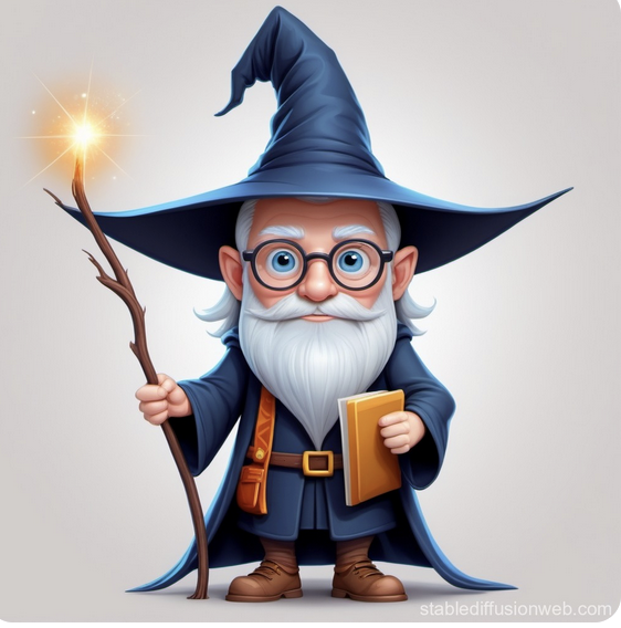 wizard holding a book