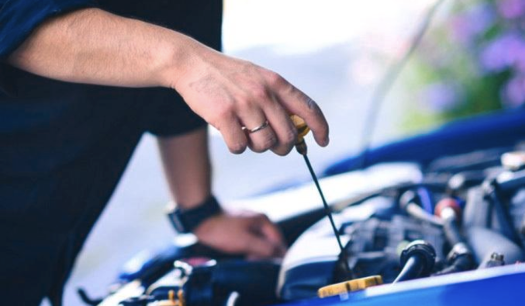 checking your car's oil